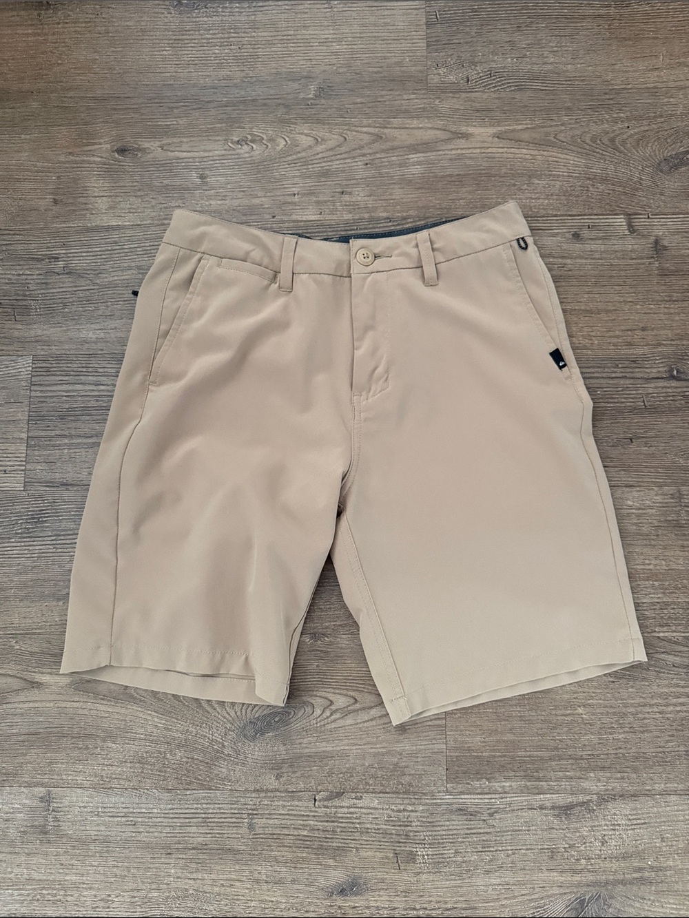 Men's Quiksilver Tan Hybrid Performance Stretch Shorts Size 29